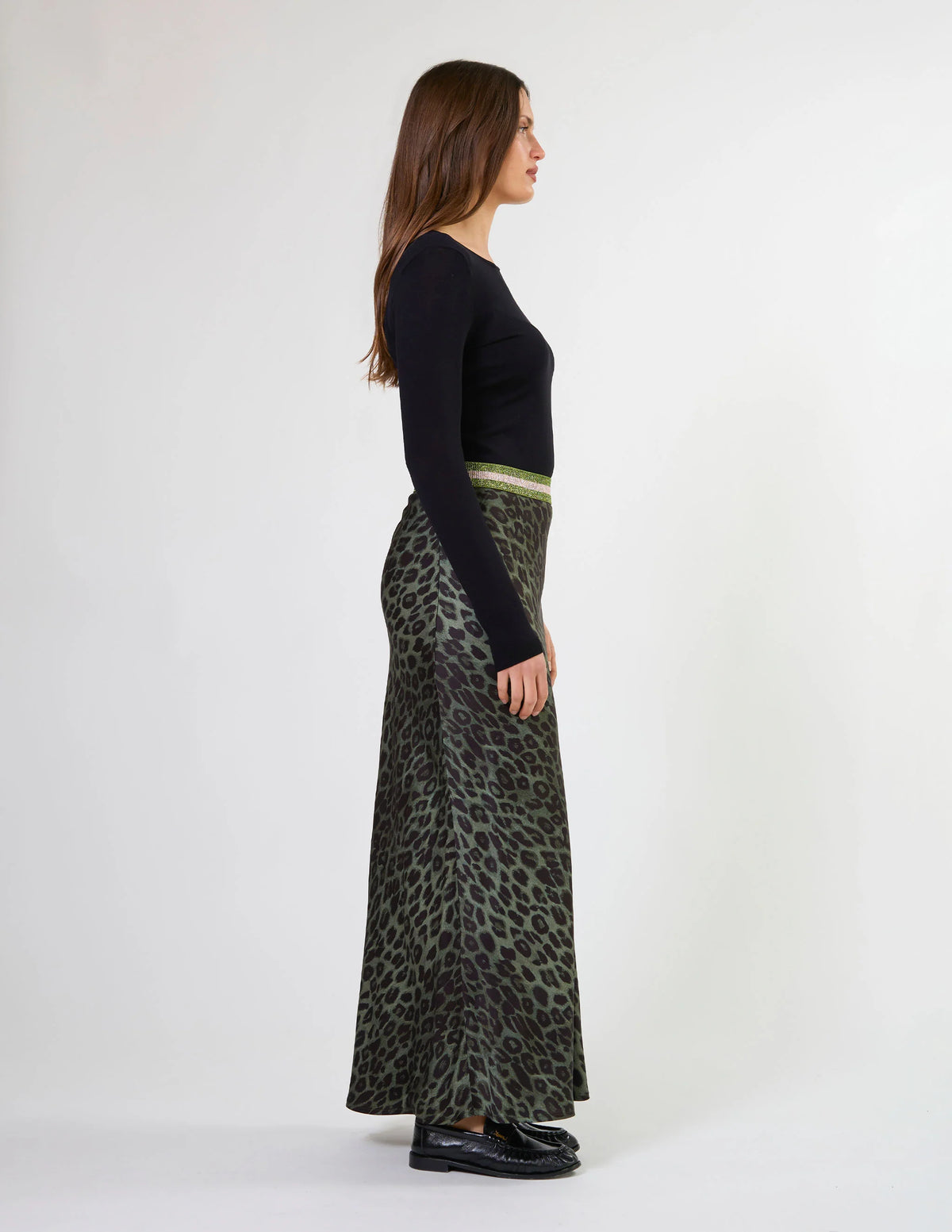 STELLA + GEMMA - Bretta Skirt - Khaki Leopard