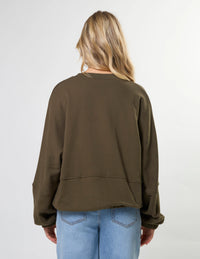 STELLA + GEMMA - Bubble Sweat - Moss