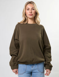 STELLA + GEMMA - Bubble Sweat - Moss