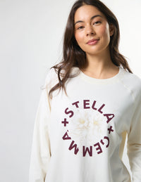 STELLA + GEMMA - Classic Sweater Cream Burgandy