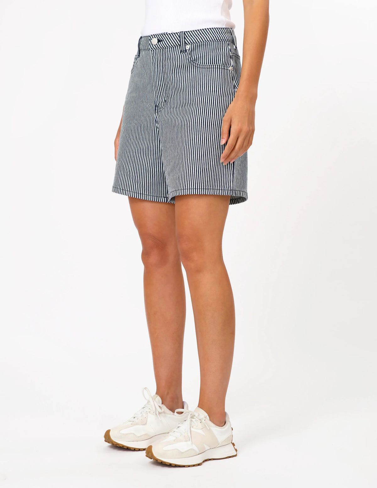 STELLA + GEMMA - Emily Short Navy/White Stripe