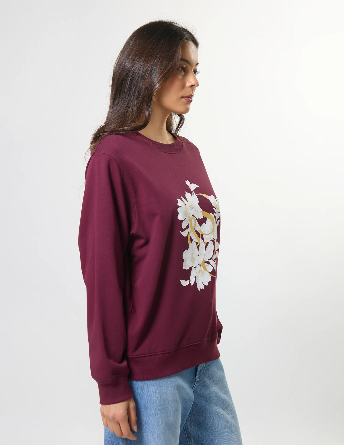 STELLA + GEMMA - Essential Sweater Burgandy Beauty