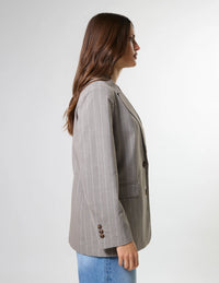 STELLA + GEMMA - Hunter Blazer - Almond Stripe