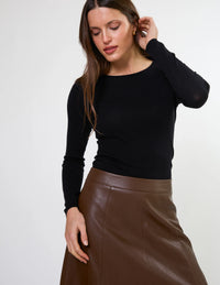 STELLA + GEMMA - Monroe Skirt - Cocoa