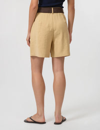 STELLA + GEMMA - Morgan Short - Camel