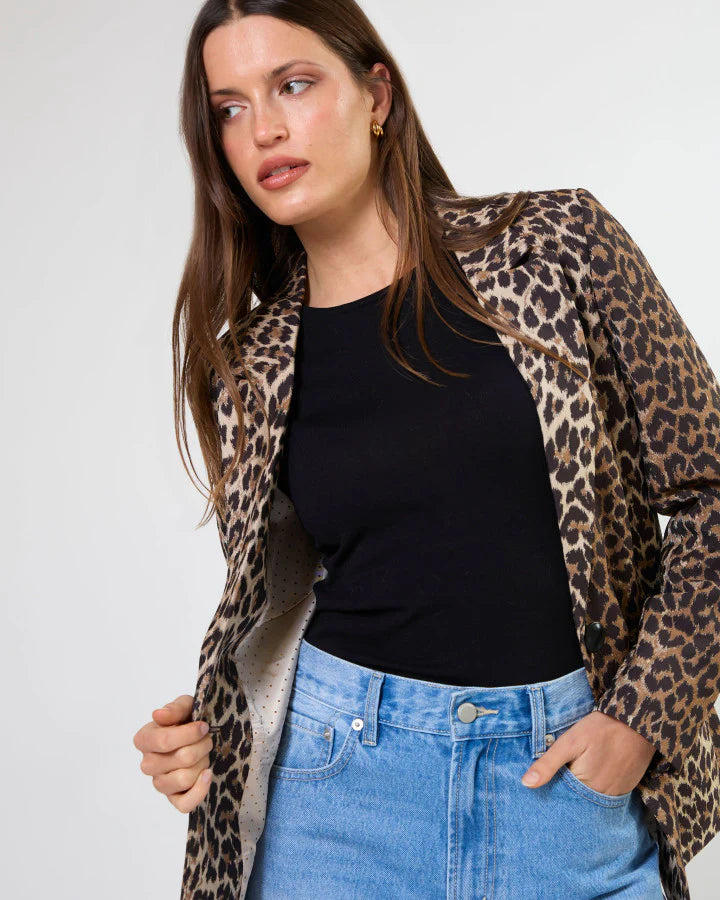 STELLA + GEMMA - Prowler Blazer - Leopard Print