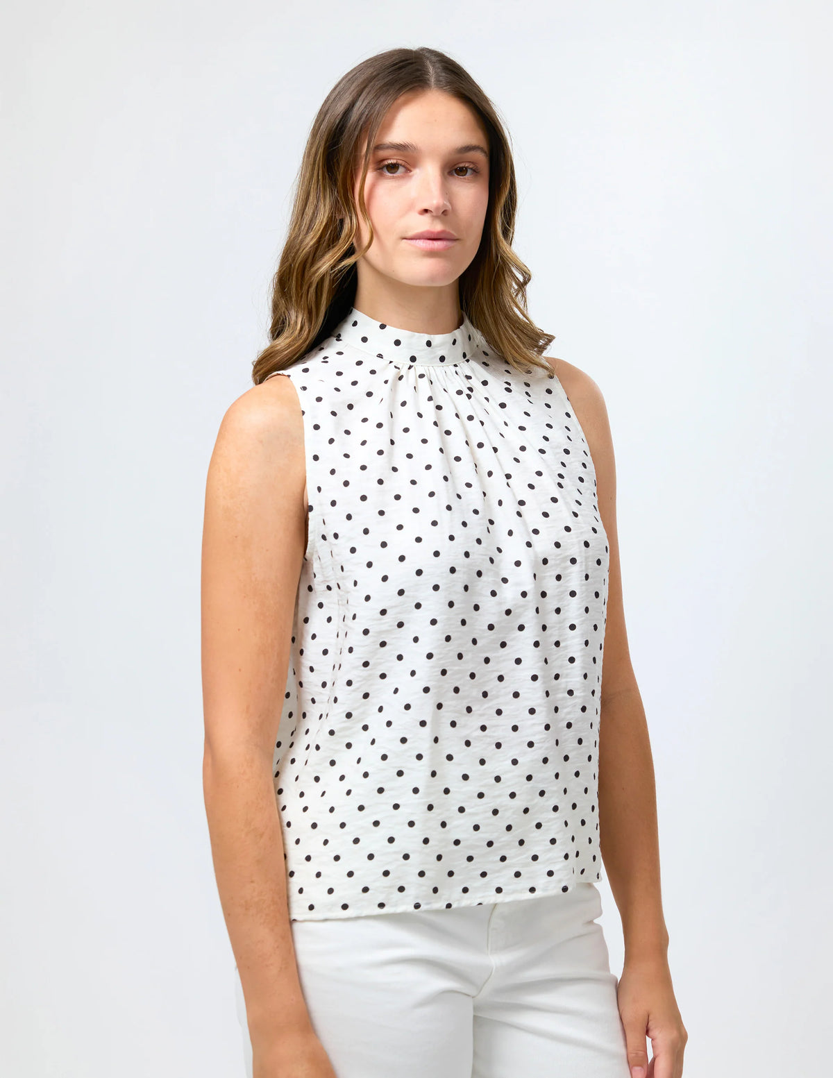 STELLA + GEMMA - Ramone Blouse White/Black Spot