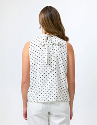 STELLA + GEMMA - Ramone Blouse White/Black Spot