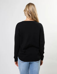 STELLA + GEMMA - Street Pocket Jumper Black