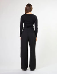 STELLA + GEMMA - Tux Pant Black