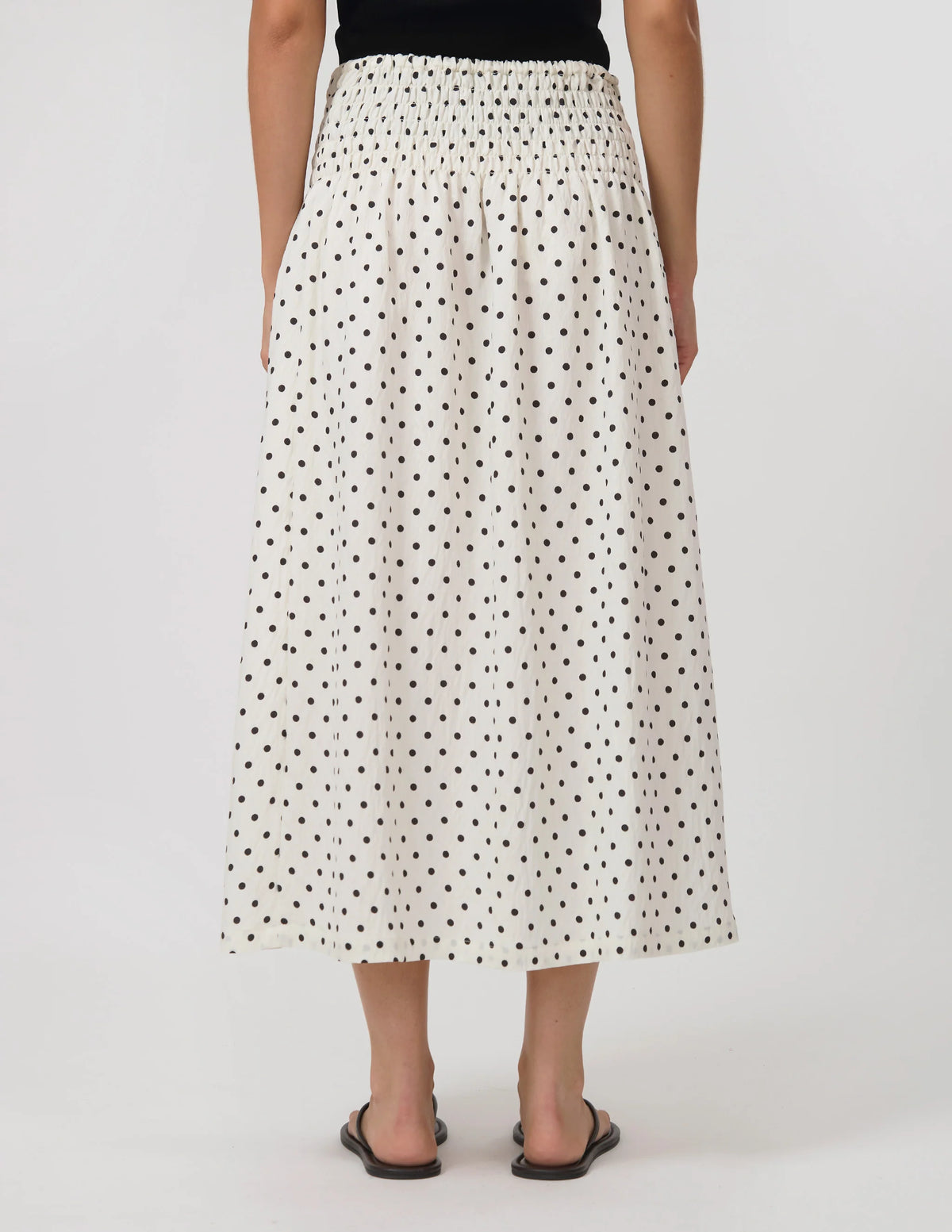 STELLA + GEMMA - Zita Skirt White/Black Spots