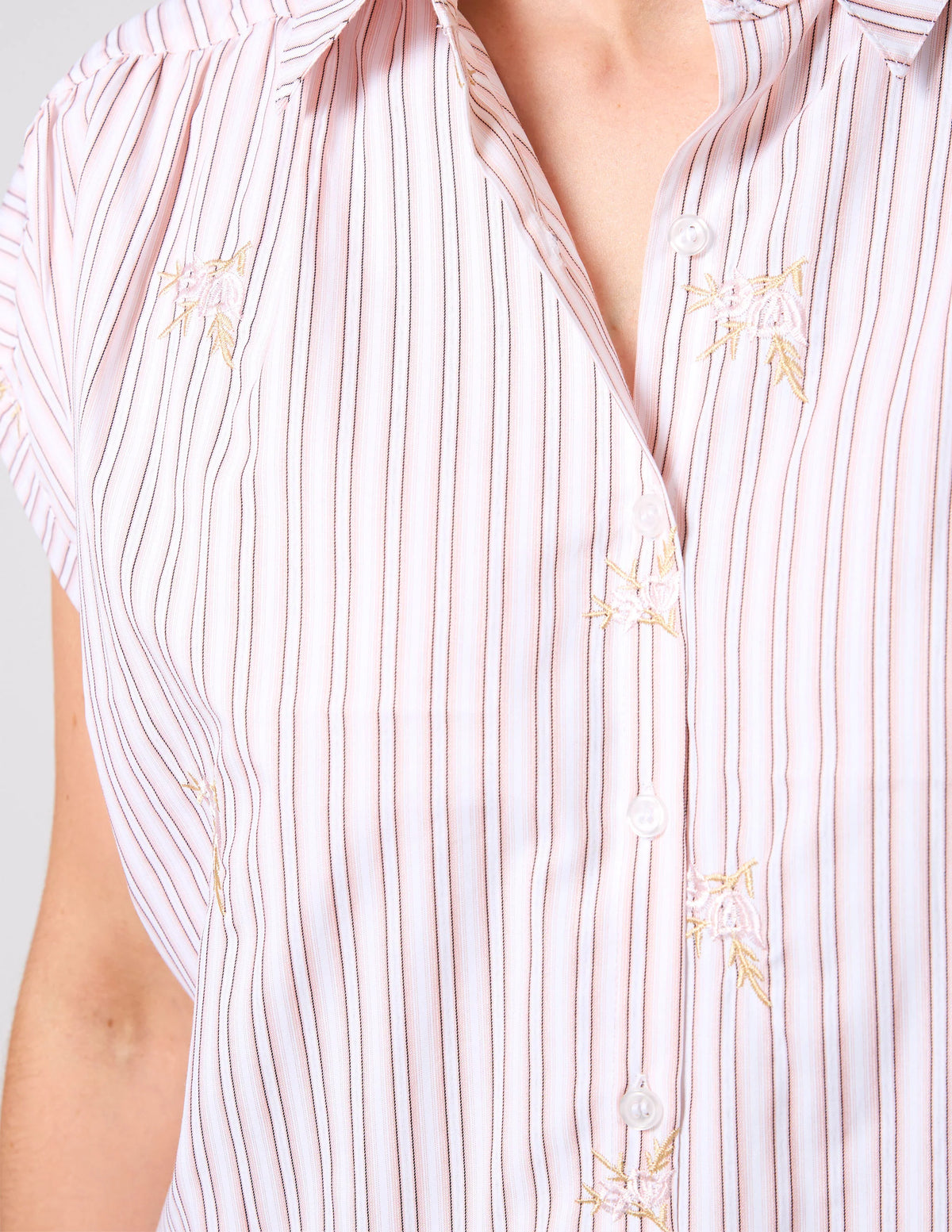 STELLA + GEMMA - Lindy Shirt - Pink Stripe