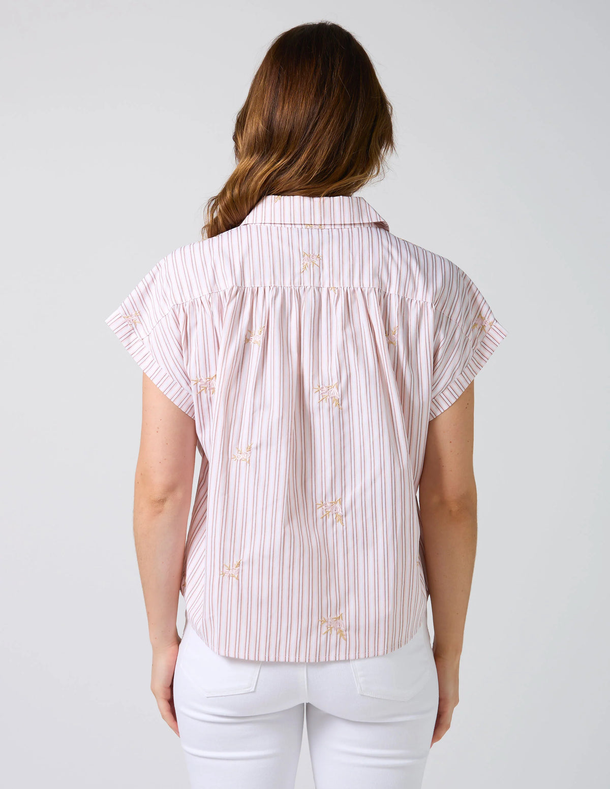 STELLA + GEMMA - Lindy Shirt - Pink Stripe