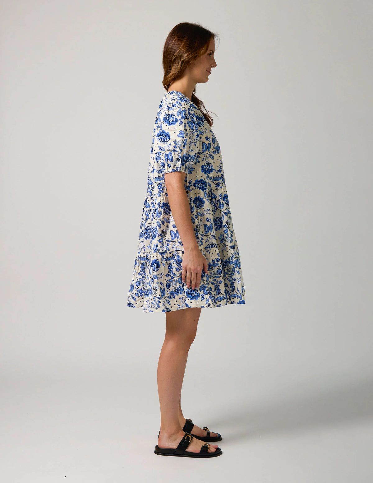 STELLA + GEMMA - Olive Dress - Grecian Paisley