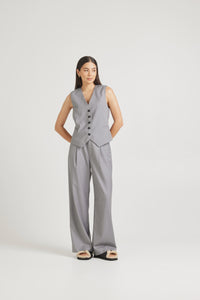 TUESDAY - Boyfriend Pants - Silver