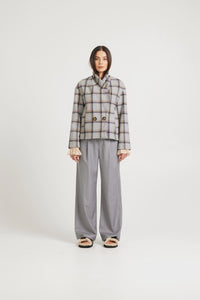 TUESDAY - Boyfriend Pants - Silver