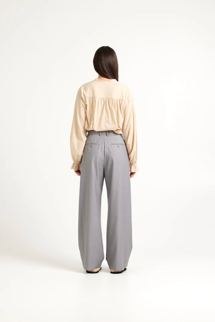 TUESDAY - Boyfriend Pants - Silver