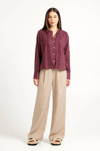 TUESDAY - Boyfriend Pants - Sand