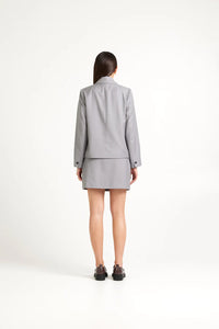 TUESDAY - Crop Blazer - Silver