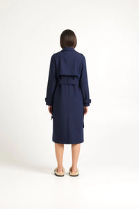 TUESDAY - Trench Coat - Dark Navy