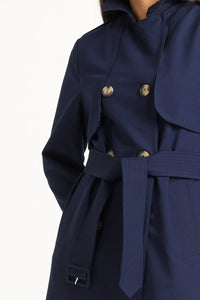 TUESDAY - Trench Coat - Dark Navy