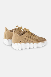 ILSE JACOBSEN - Tulip Embroidery Sneaker - Latte White