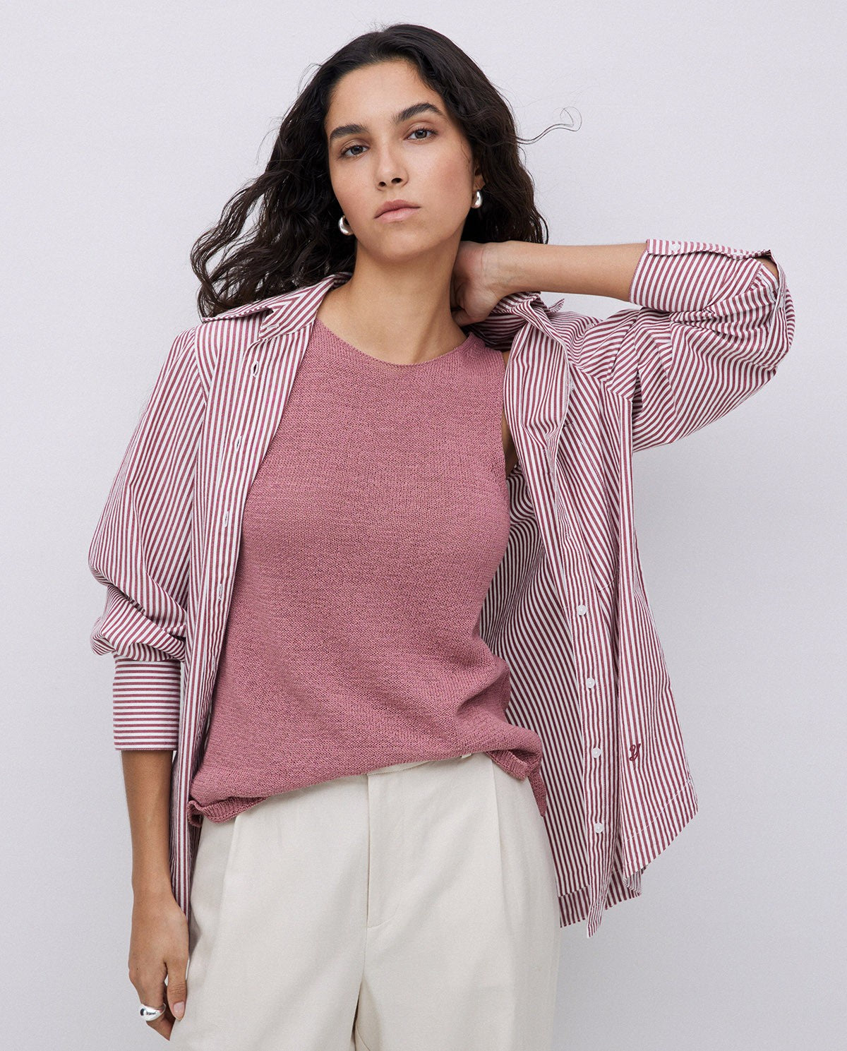 YERSE - Shirt - Ecru & Oxid