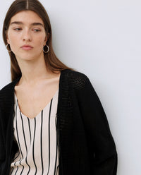 YERSE - Cardigan - Black/Ties