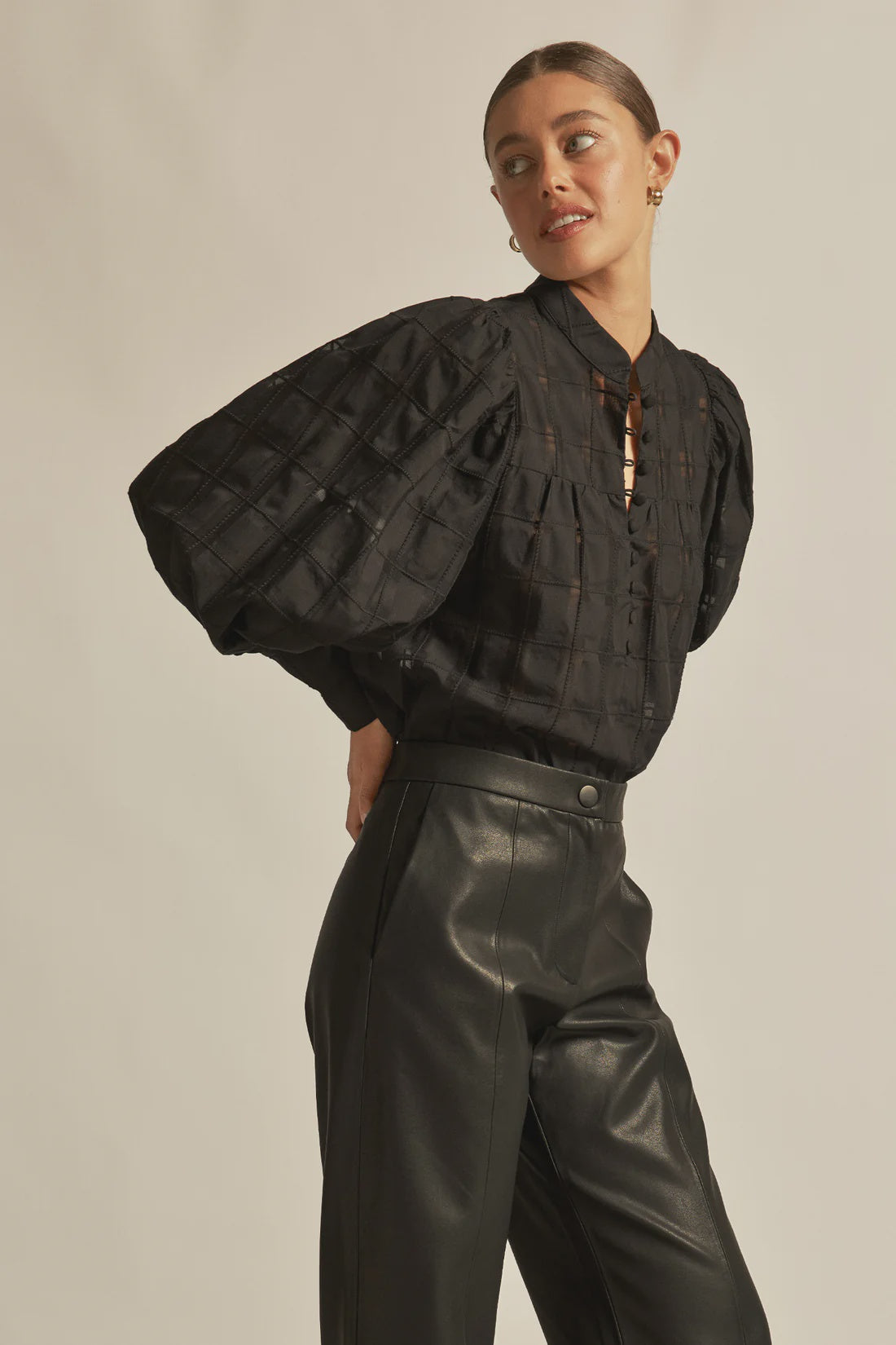 ZOE KRATZMANN - Vista Top - Black Check
