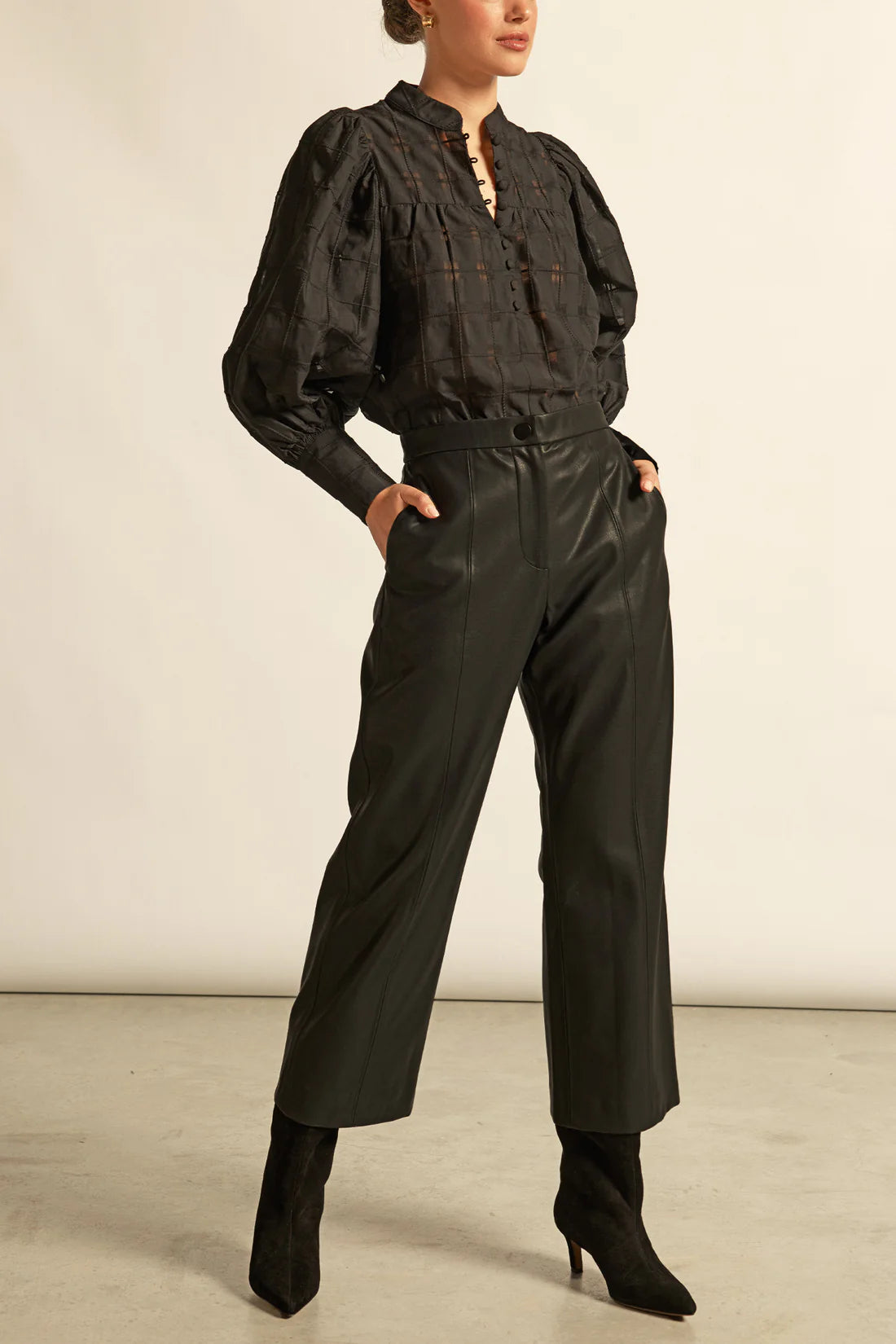 ZOE KRATZMANN - Vista Top - Black Check