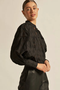 ZOE KRATZMANN - Vista Top - Black Check
