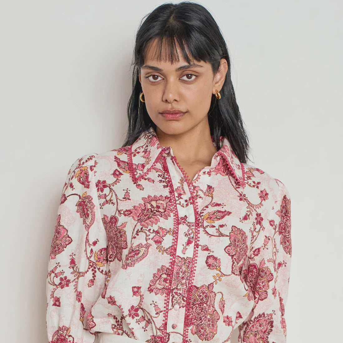 ZOE KRATZMANN - Serenade Top - Rose Paisley