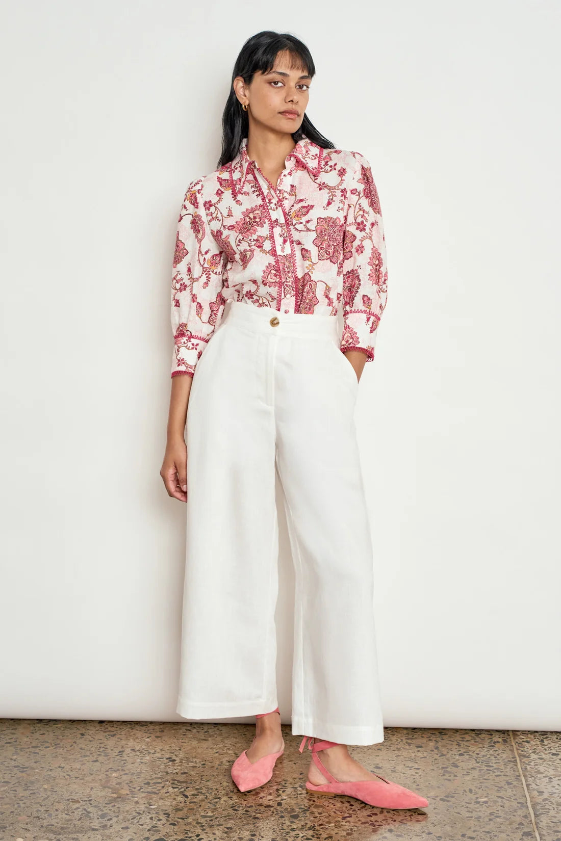 ZOE KRATZMANN - Serenade Top - Rose Paisley