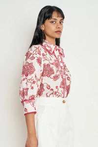 ZOE KRATZMANN - Serenade Top - Rose Paisley